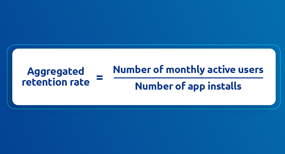 Aggregated retention rate equation